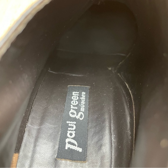 Paul Green Wing Tip Dark Brown Women’s Ankle Boots Size 5-6. Fit more like 6-6.5 - Picture 11 of 16